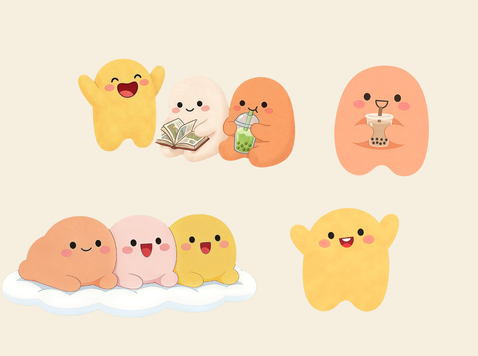 dazi mascots, early AI exploration