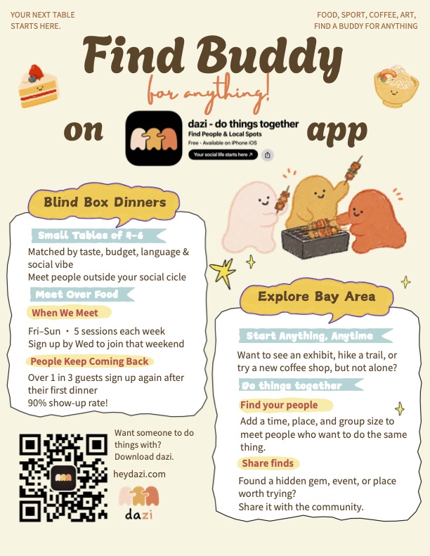 Find a buddy for anything promo poster