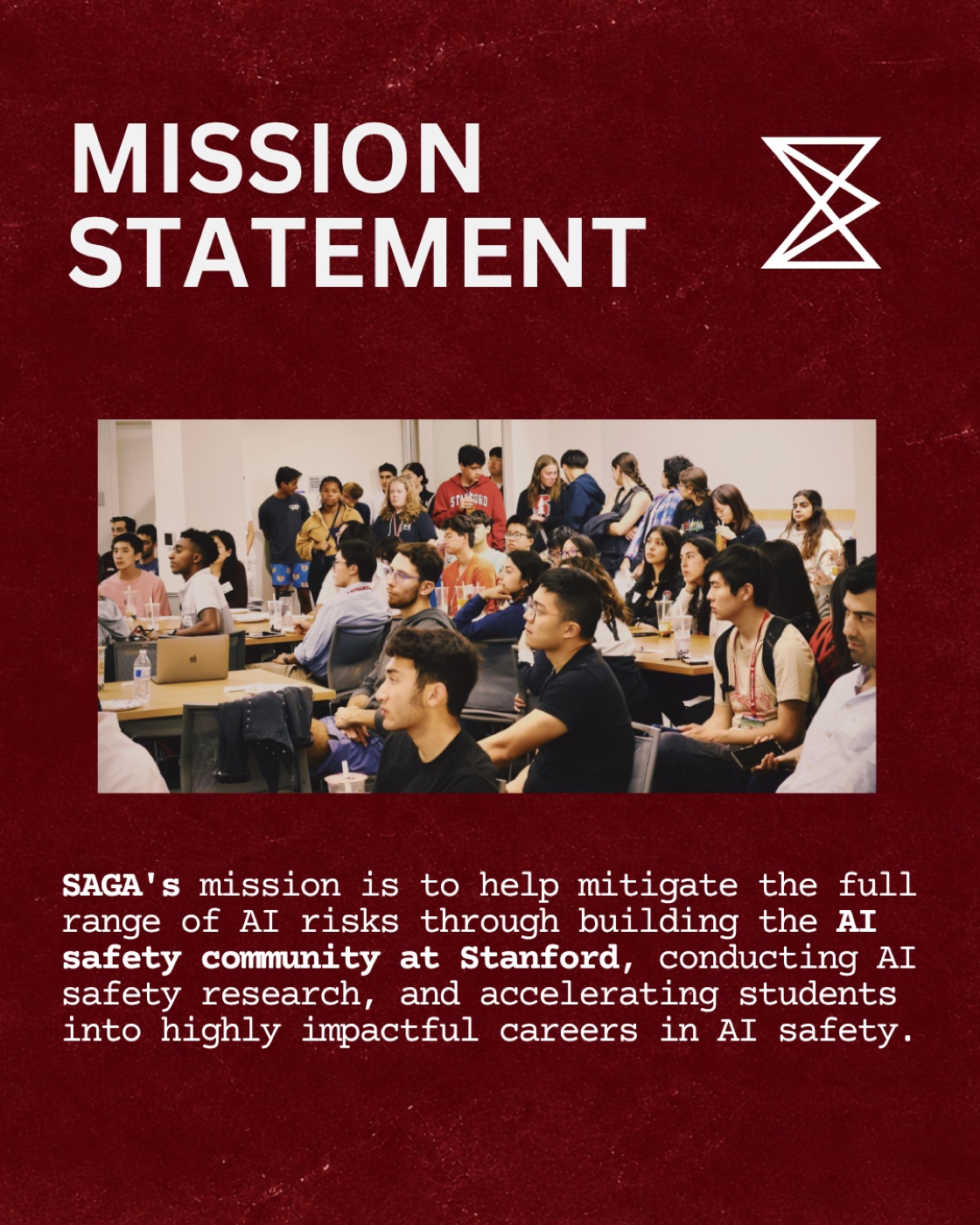 SAGA mission statement card